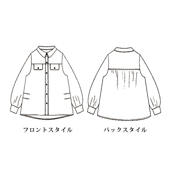 ギンガムチェック＆花柄シャツ