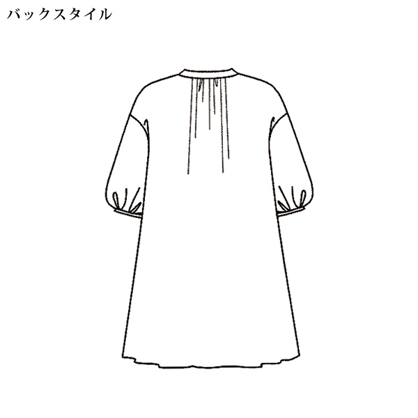 ギャザーデザインワンピース