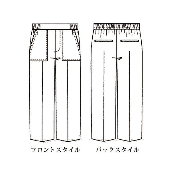 カットソーベイカーパンツ
