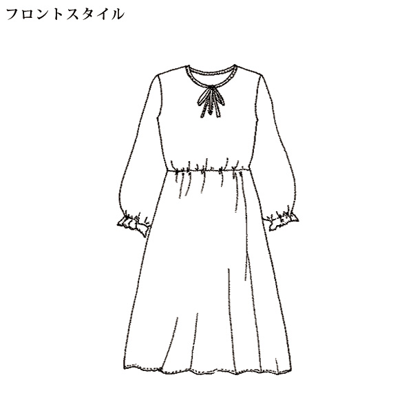 シフォンプリントワンピース