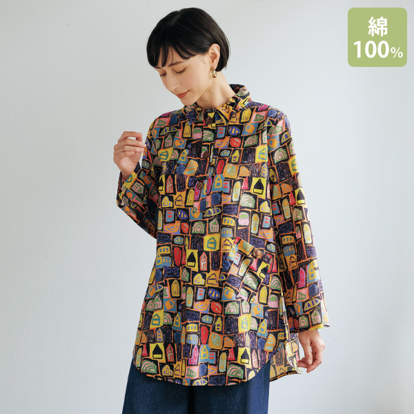 まるでアートのようなプリントシャツ