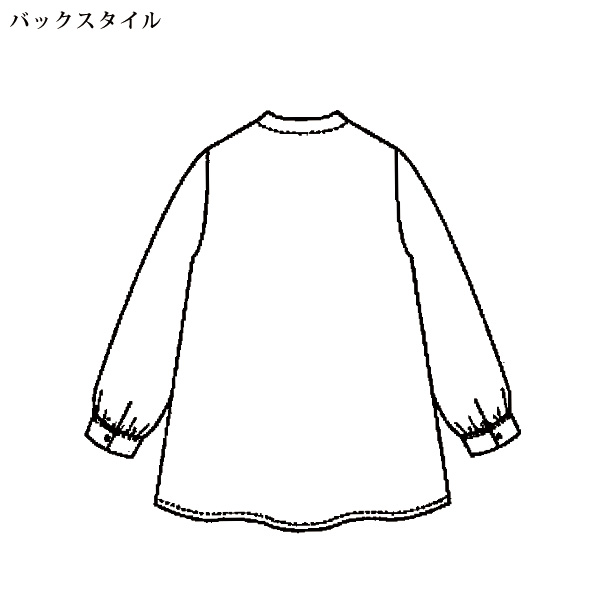 パネル刺しゅう入りコットンブラウス