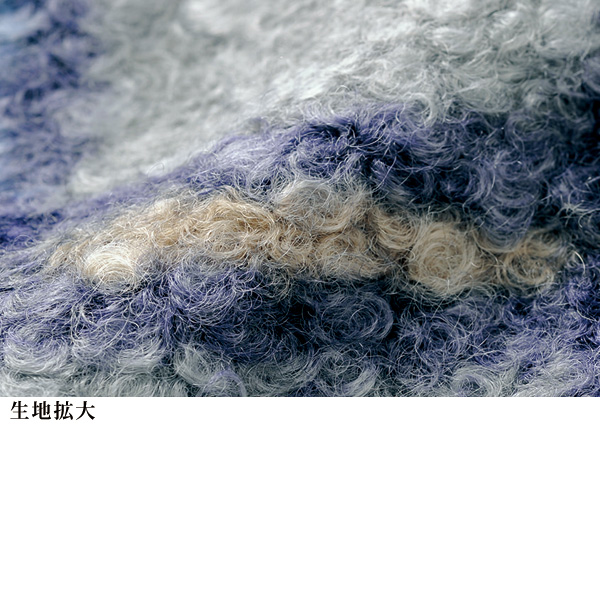 ブークレ素材ボタン使いジャケット
