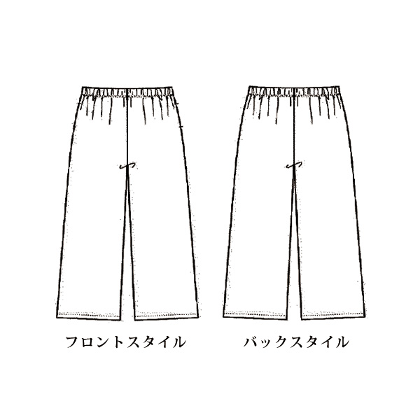 ドット柄セミワイドパンツ 大きいサイズ M L LL 3L