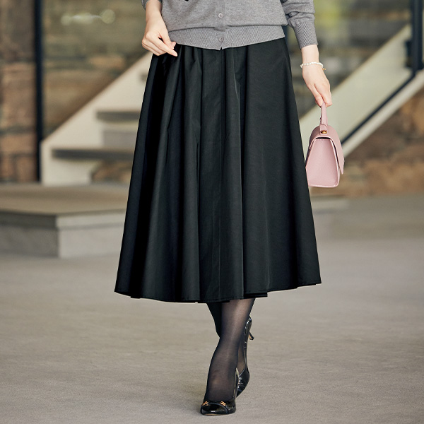 ギャザーフレアースカート | 京都通販ミセスのファッション館・本店