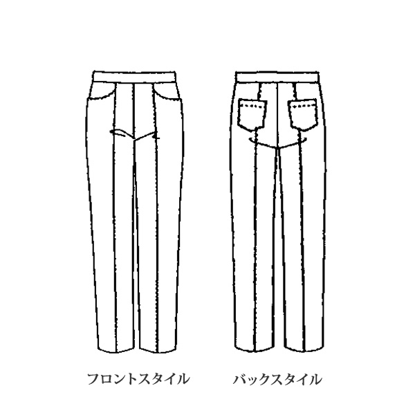 キュプラ入り裏起毛ストレッチパンツ