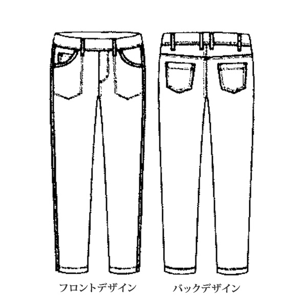すずりっち綿混ストレッチデニムパンツ | 京都通販ミセスの