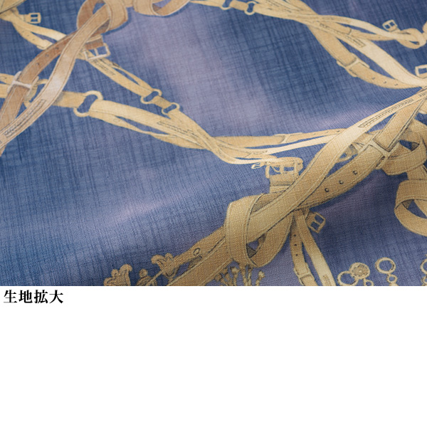 トリアセ混プリントブラウス