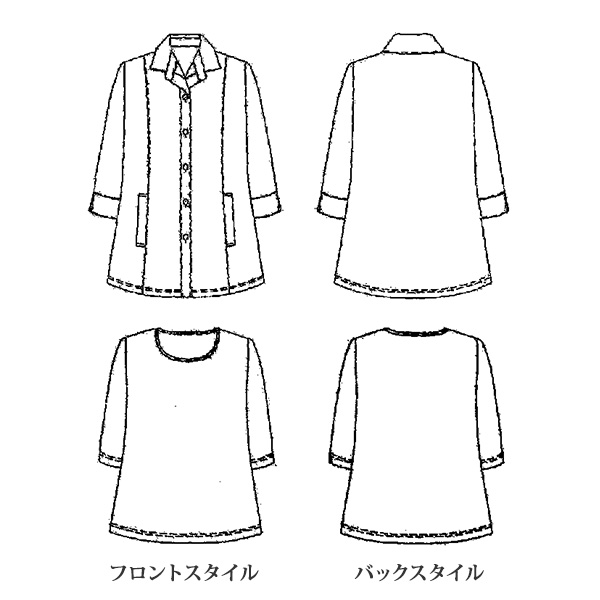パワーネットブロック柄涼感アンサンブル