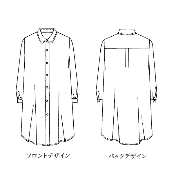 花柄プリントロングブラウス / 大きいサイズ ML LL | 京都通販