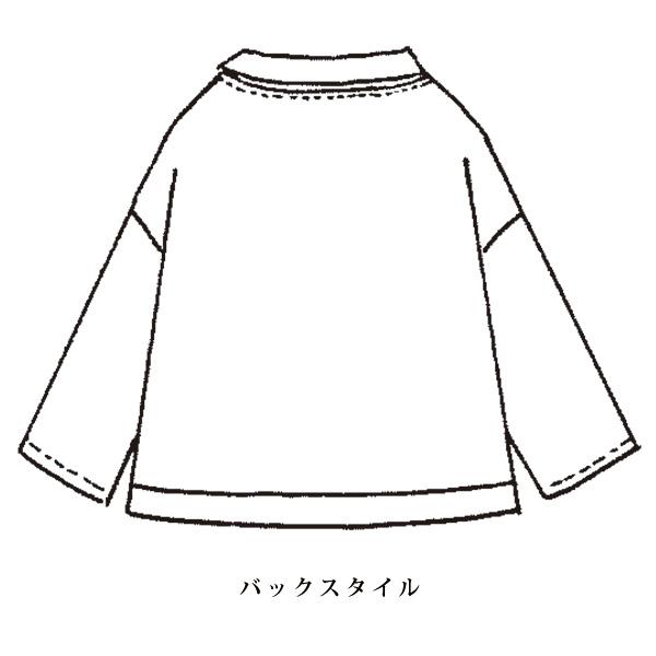 ペイント風プリントゆったりブラウス