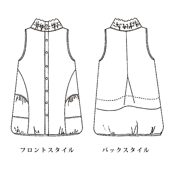 伸び伸びストレッチナイロンベスト
