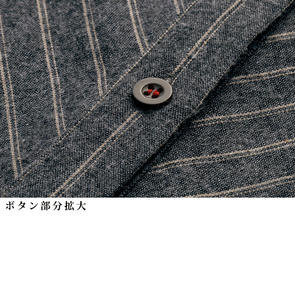 ストライプ切替シャツジャケット | 京都通販ミセスの