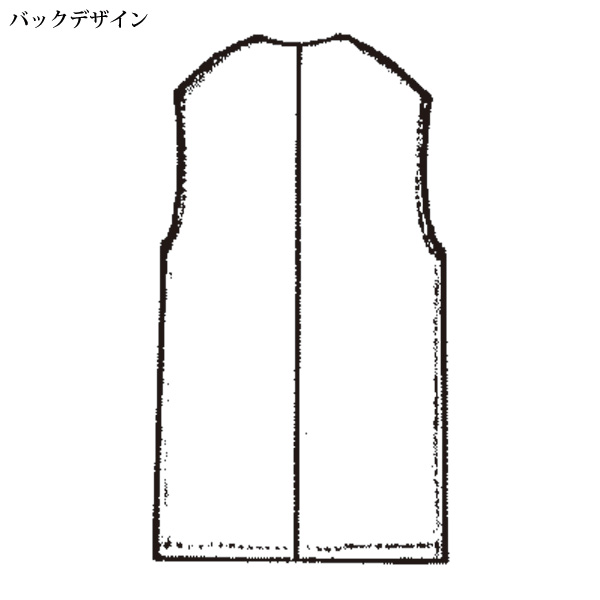 ヘリンボーン柄ベスト