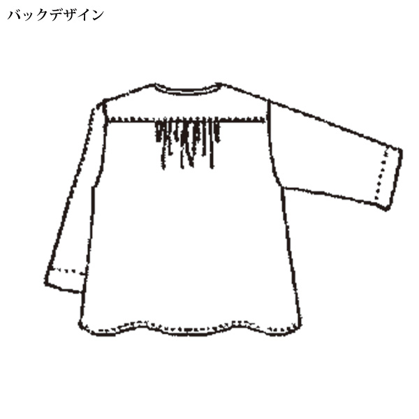 ピンタックはしごレース使いブラウス