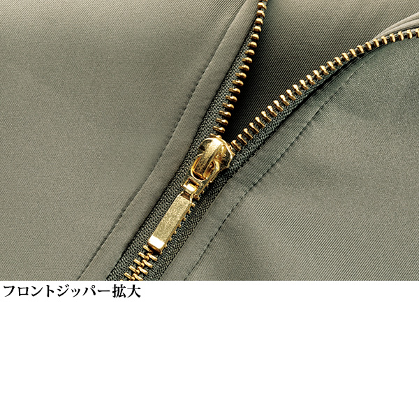 フリル使いフード付 ストレッチカットソーブルゾンジャケット