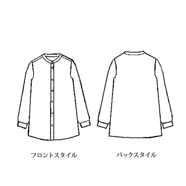 ペイズリー柄メッシュシャツブラウス