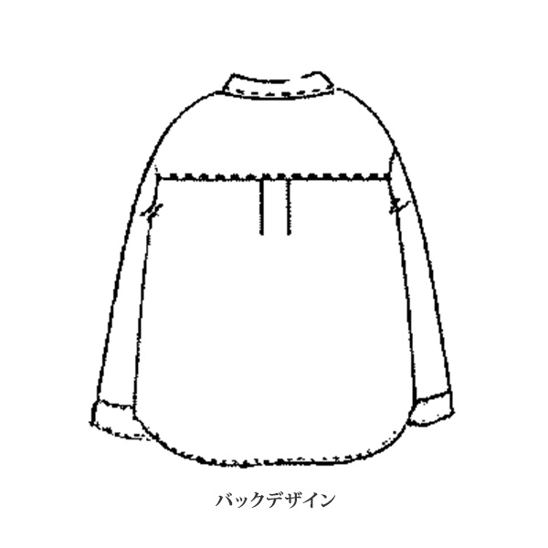 ネコ刺しゅう入りブラウス