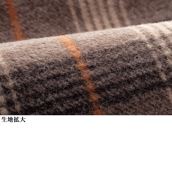 チェック柄ボタンデザイン チュニックプルオーバー