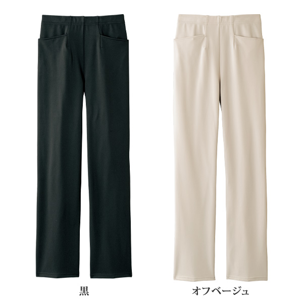 裏微起毛ストレートパンツ（股下73cm） / 大きいサイズ M L LL 3L