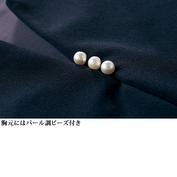 パール付デザインブラウス