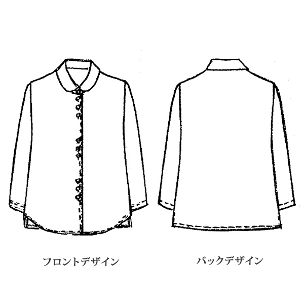 フォーマルストレッチロング丈ブラウス | 京都通販ミセスの