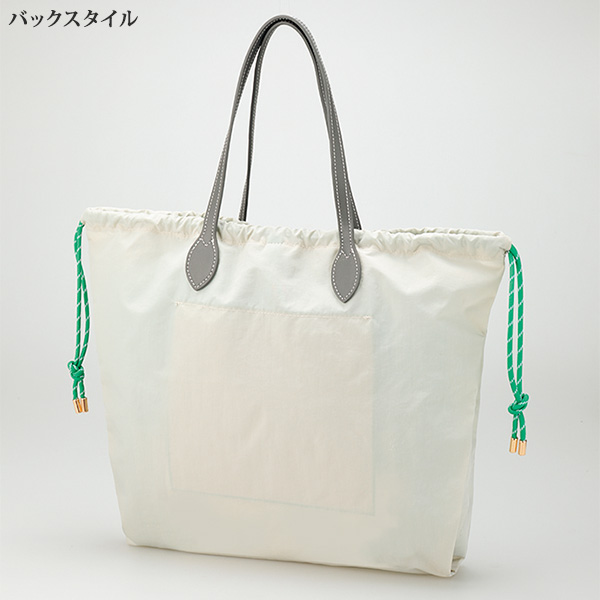 刺しゅう使いレザーハンドルバッグ