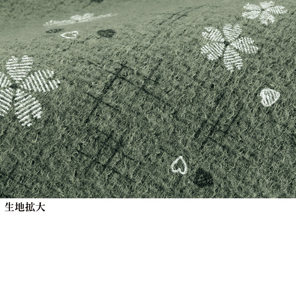起毛カットソー花柄プルオーバー