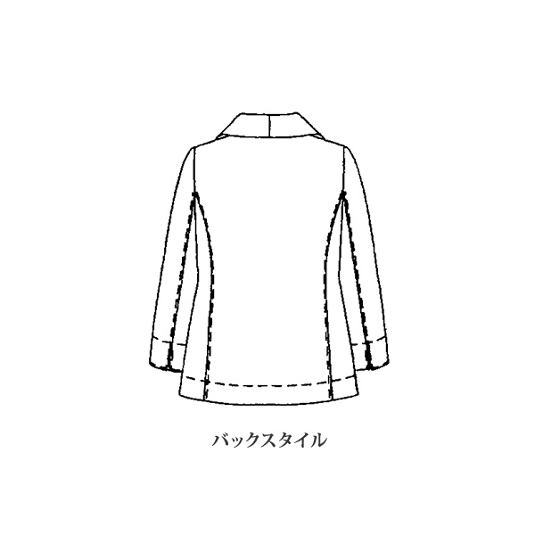 メランジウール調 合繊襟付ジャケット