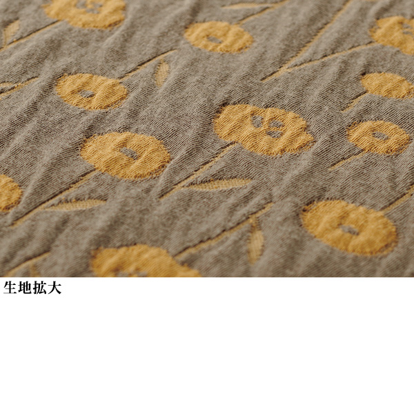 ふくれジャカード切替え カットソープルオーバー