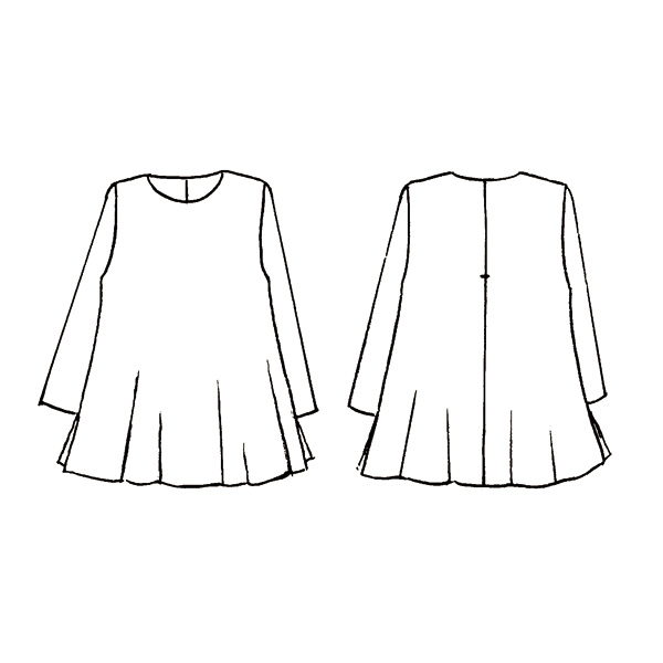 カットソープリントチュニック