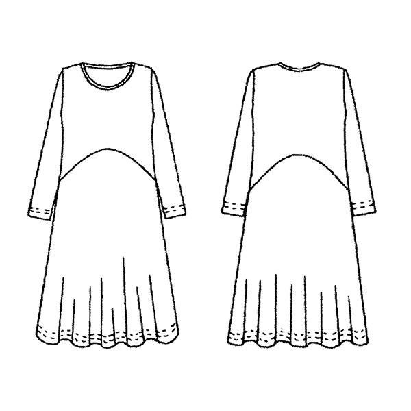 花柄カットソーチュニックワンピース / 大きいサイズ M L LL 3L