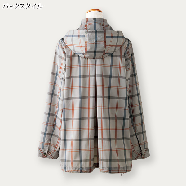 チェック柄プリントブルゾン / 大きいサイズ 3L 4L | 京都通販 チェック柄プリントブルゾン / 大きいサイズ 3L 4L | 京都通販
