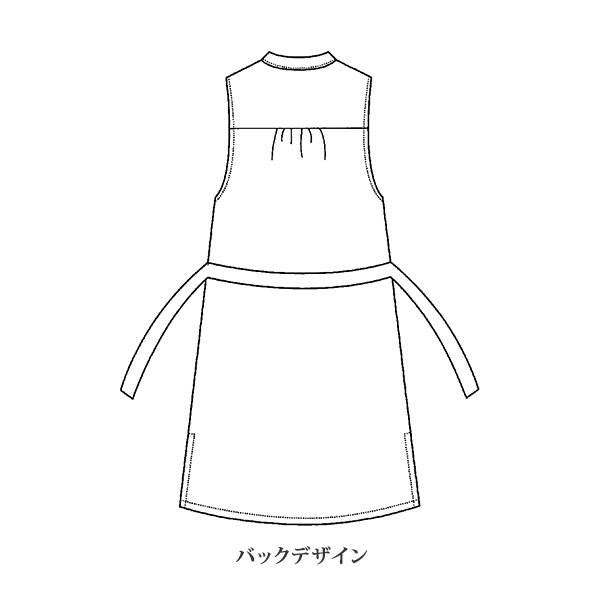 先染めストライプロングベスト