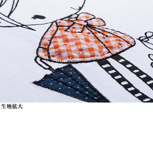 ガールズイラストプルオーバー
