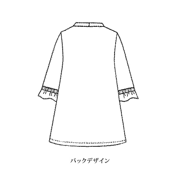 三河木綿レース使いワンピース