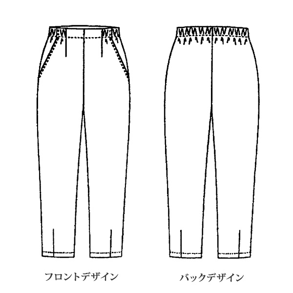 日本製サマードビー織コクーンパンツ / 大きいサイズ M L LL 3L