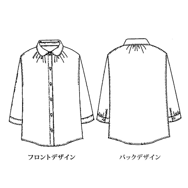 ジャカードブラウス