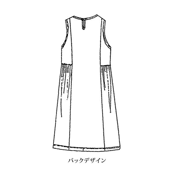 コットン変化織ワンピース