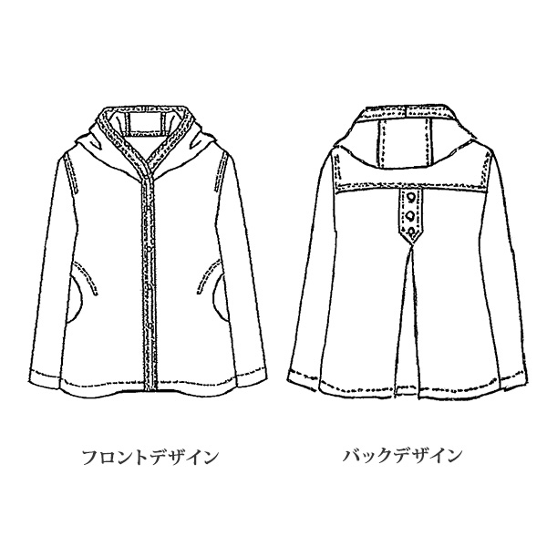 フード付格子柄ジャケット | 京都通販ミセスのファッション館・本店