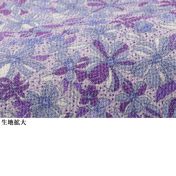ニットちりめん花柄プルオーバー