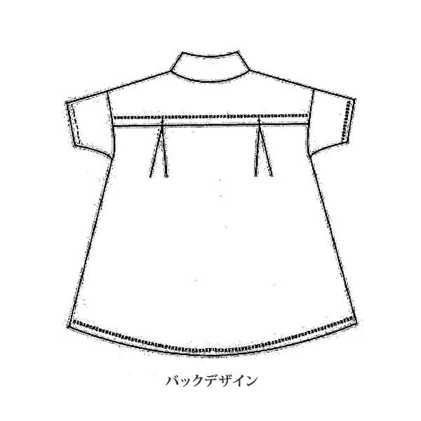 英字プリントブラウス