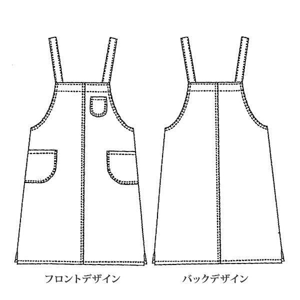 幾何学柄ジャンパースカート