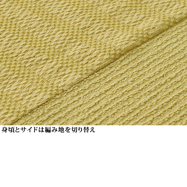 編地変化素材使いカーディガン