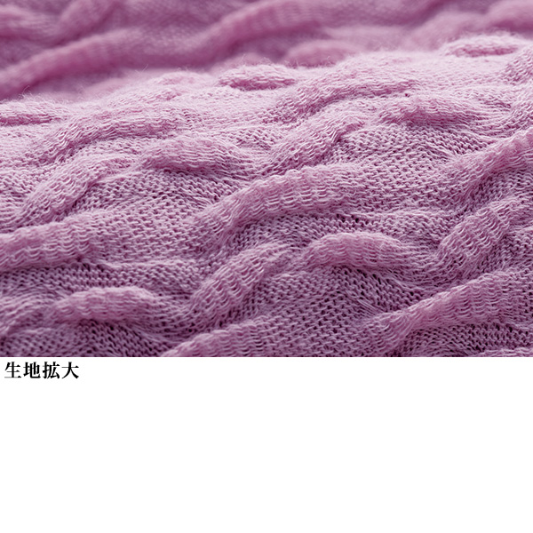 綿リンクスジャカード カットソープルオーバー / 大きいサイズ M L LL 3L