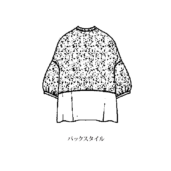 刺しゅう切替えブラウス