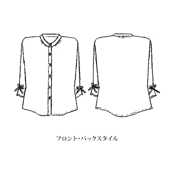 トリアセテート混 シアーブラウス