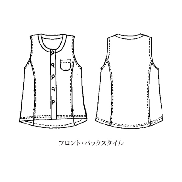 綿麻Ａラインベスト