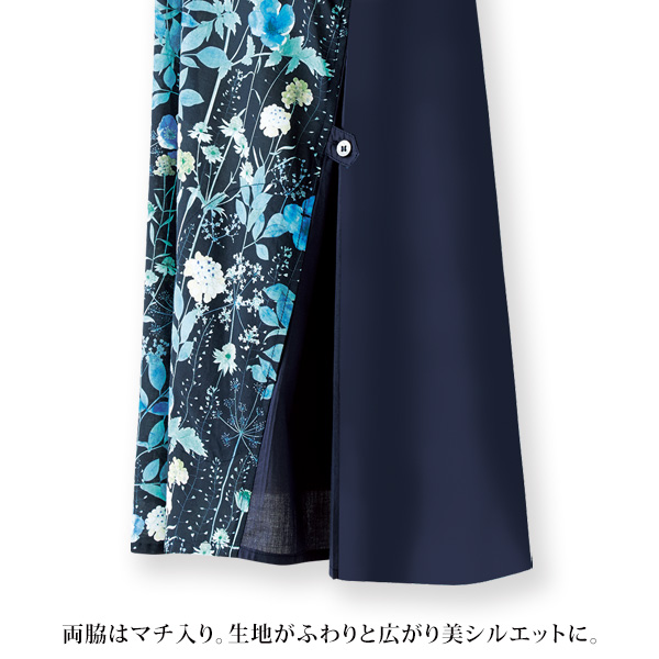 プリント切替えブラウス