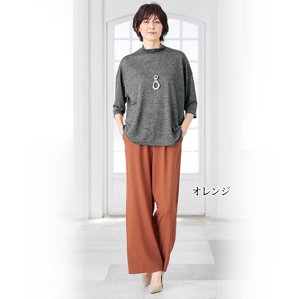 バーズアイ麻入りパンツ / 大きいサイズ M L LL 3L 4L 5L